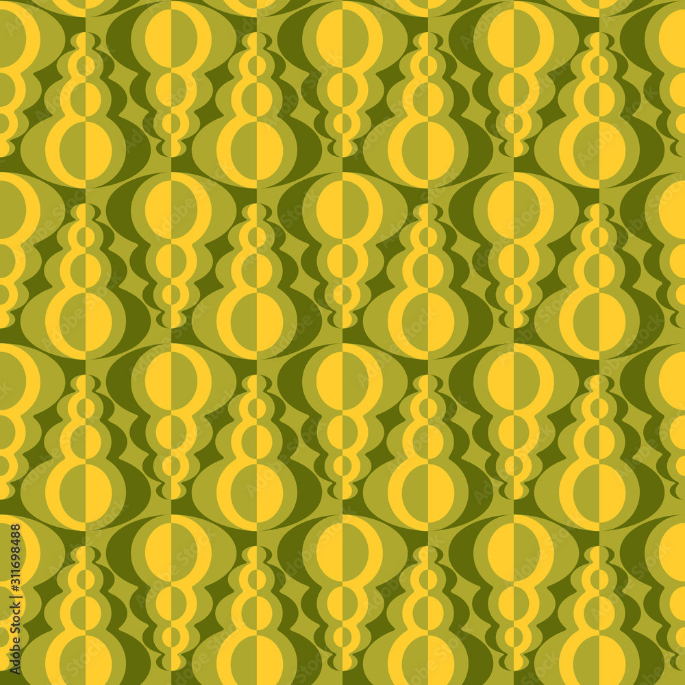 Abstract contrasting design. Vector seamless pattern.