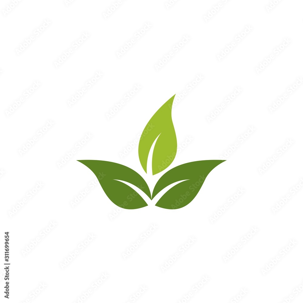 Green leaf logo Green leaf logo