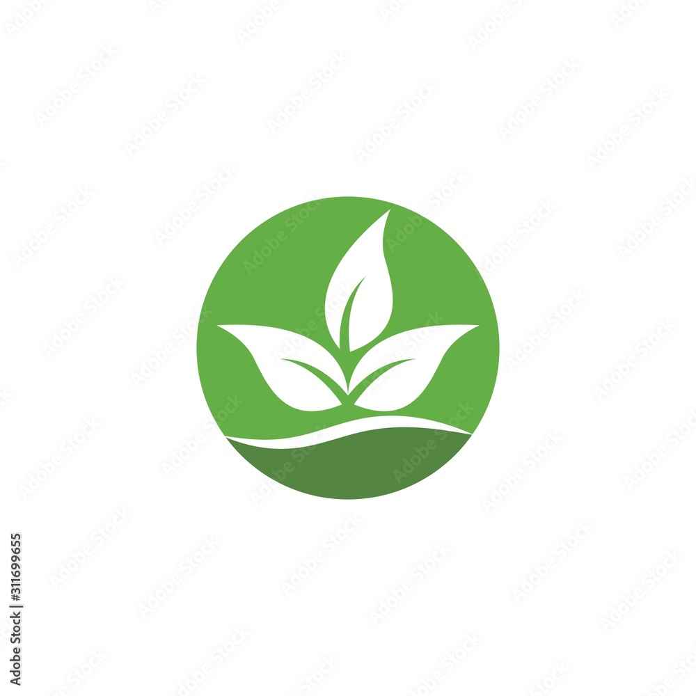 Green leaf logo Green leaf logo
