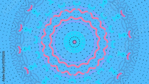 Disco pattern with blue rays on transparent background, party feminine background