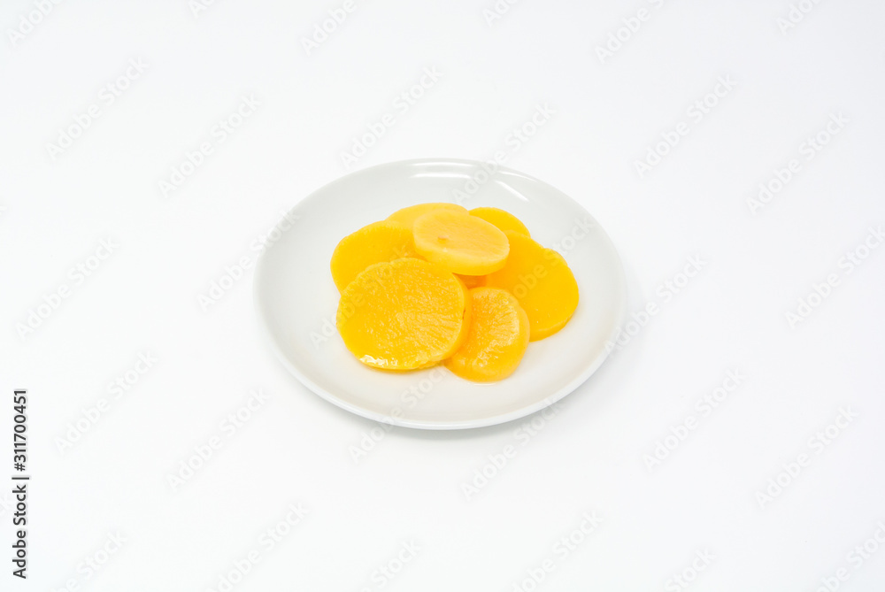 Takuan, japanese picled raddish, Tsukemono Takuan, japanese picled raddish, Tsukemono