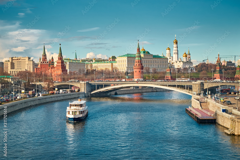 Moscow Kremlin and Moskva River, Moscow, Russia