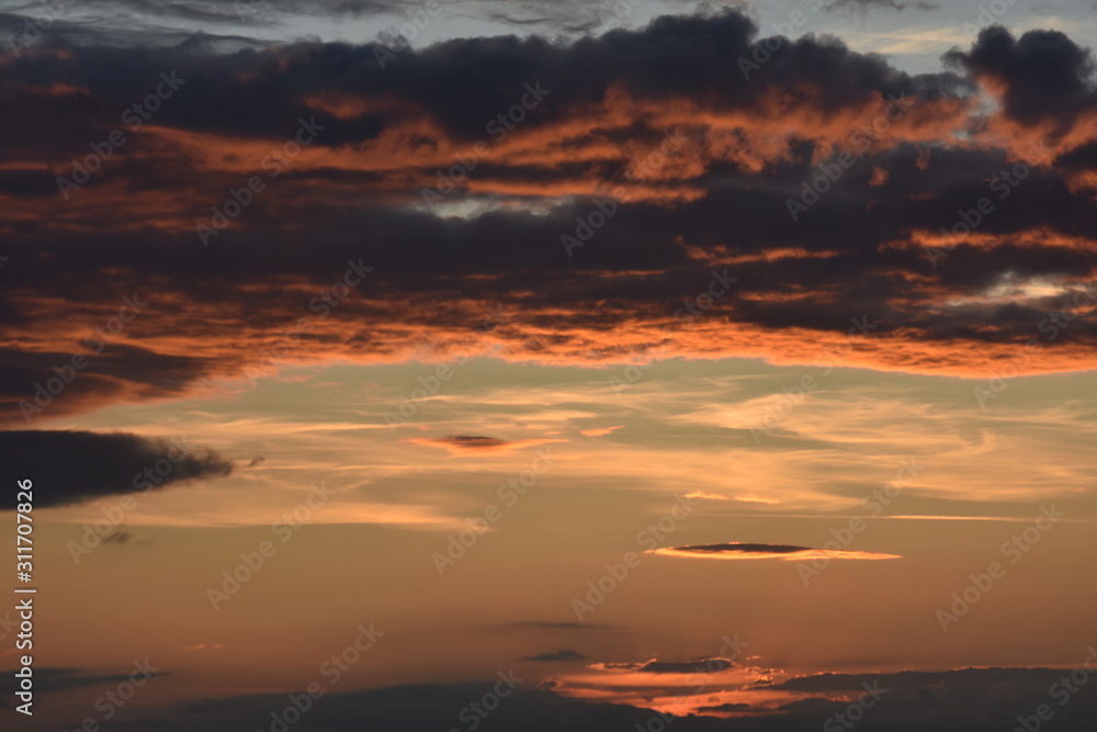 Fototapeta premium sunset over the sea