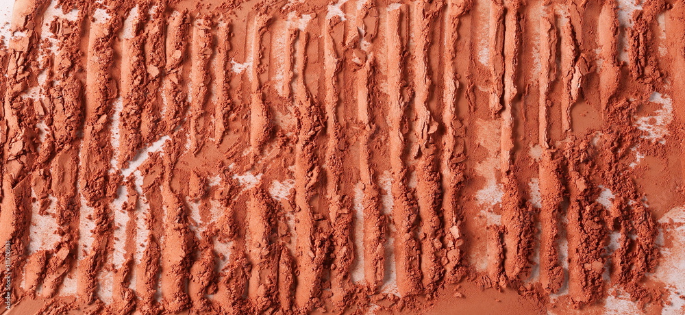 Naklejka premium Face powder makeup, blusher background and texture