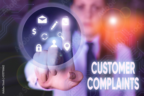 Bild auf Leinwand Conceptual hand writing showing Customer Complaints