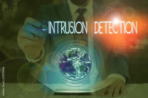 Fényképezés Conceptual hand writing showing Intrusion Detection
