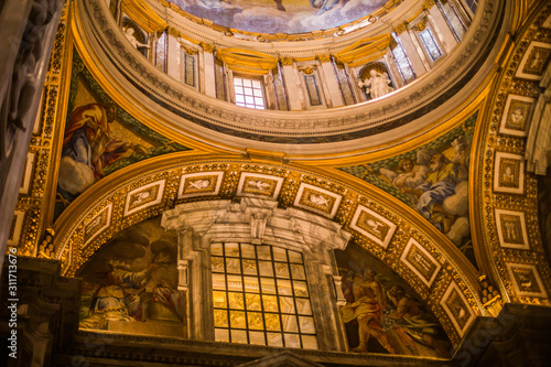 Italy   Rome 14. December 2019 Basilica of Santa Maria Maggiore  photo of one of the halls