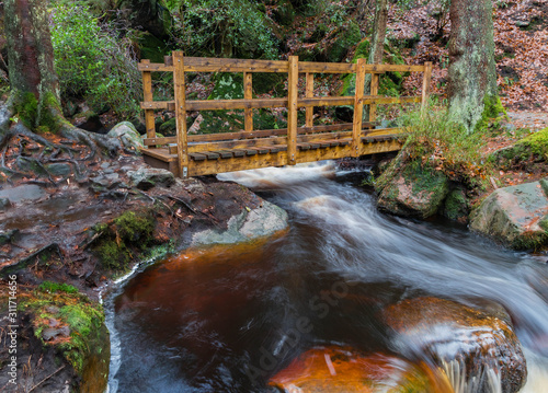 Winter along Wyming Brook, Peak District photo