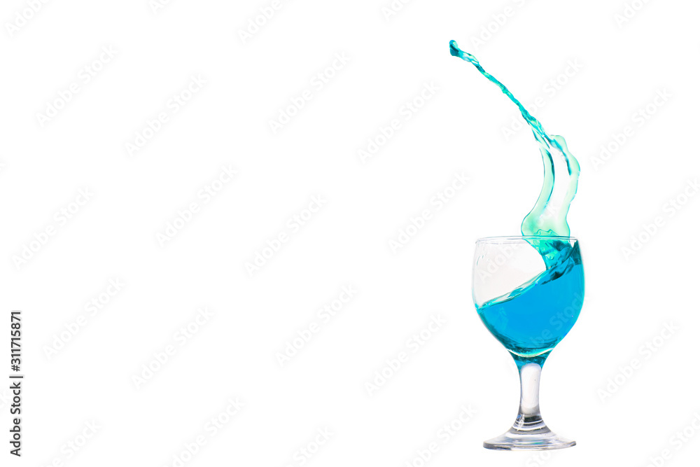 Blue Kamikaze Cocktail