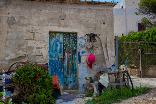 Little old house in Levanzo, Sicily photo