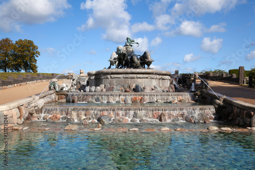 Gefion Fountain, Copenhagen, Denmark photo