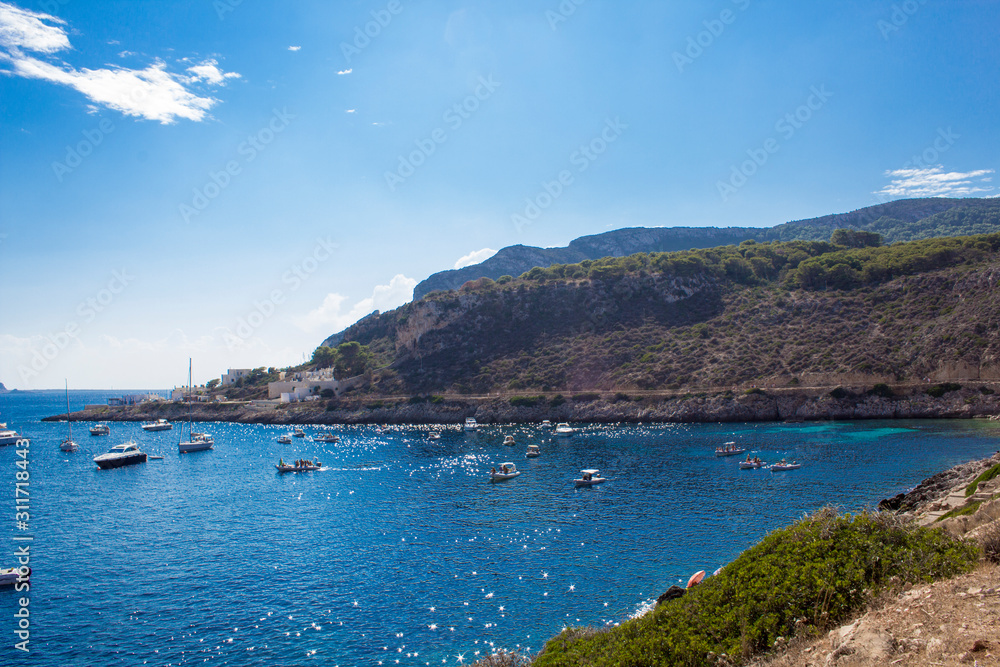 Bay in Levanzo, Sicily