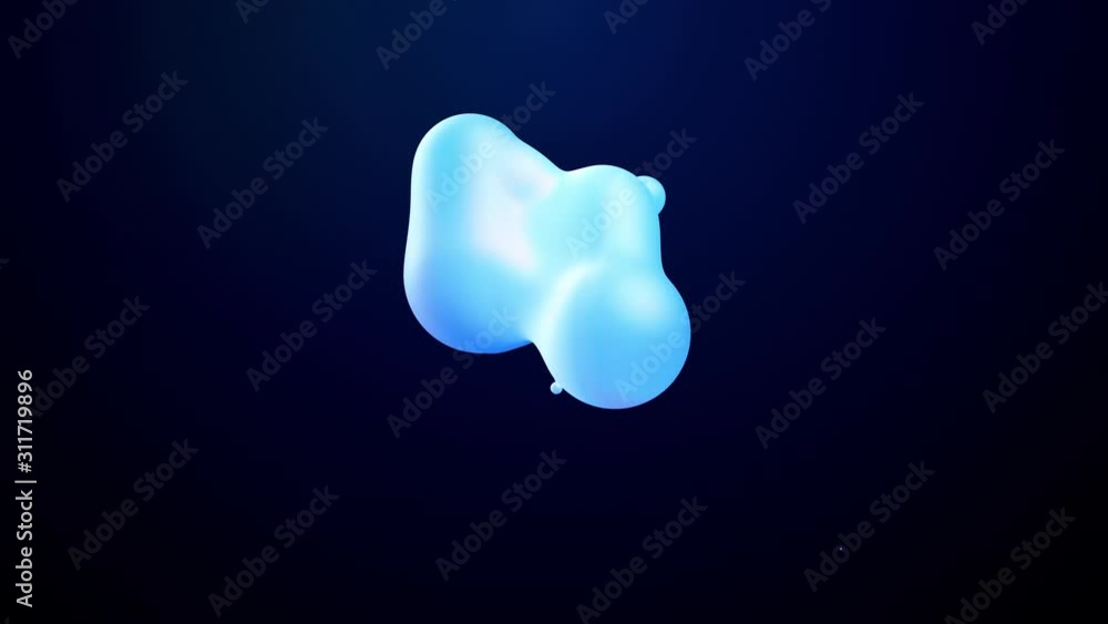 3d abstract background, droplets of molten wax with internal blue glow merge and fly apart in liquid. Seamless loop in 4k. Smooth animation of bubbles, metaball with inner glow. 48 3d abstract background, droplets of molten wax with internal blue glow merge and fly apart in liquid. Seamless loop in 4k. Smooth animation of bubbles, metaball with inner glow. 48