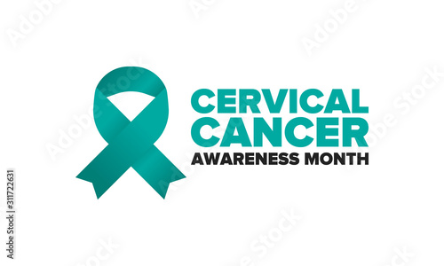 Cervical Cancer Awareness Month. Celebrate annual in January. Woman healthcare. Girl solidarity. Cancer prevention. Female disease. Medical healthcare concept. Poster, banner and background. Vector Free Download Cervical Cancer Awareness Month. Celebrate annual in January. Woman healthcare. Girl solidarity. Cancer prevention. Female disease. Medical healthcare concept. Poster, banner and background. Vector - GFXLoad