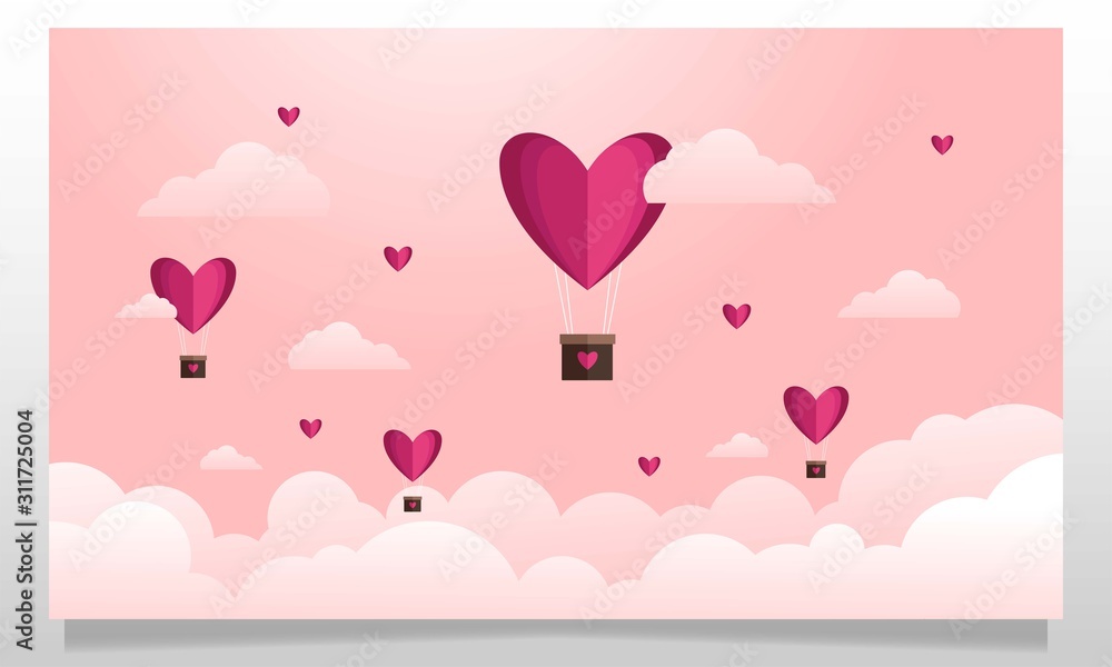 Love is in the air illustration design