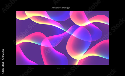 Modern lava lamp set for wallpaper design. Creative vector illustration template. Minimal geometric background