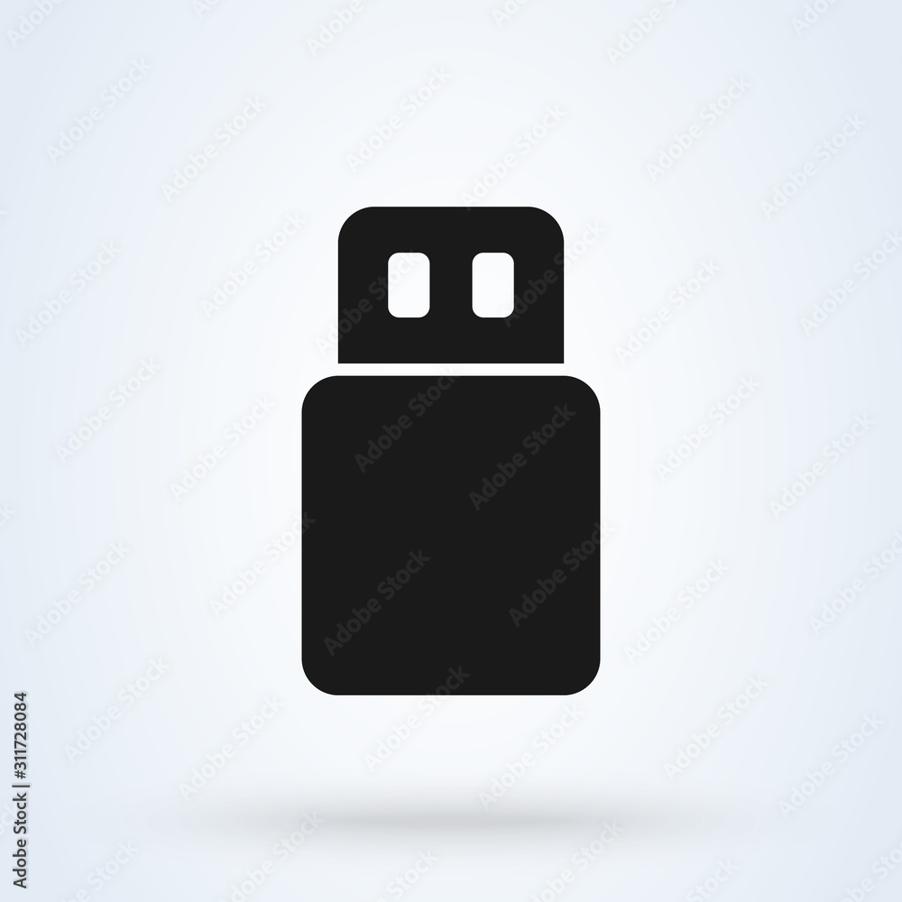 usb flash drive. Simple vector modern icon design illustration. usb flash drive. Simple vector modern icon design illustration.