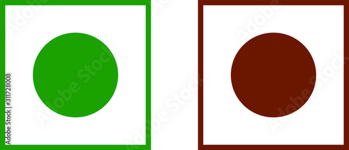 illustration vector icon of veg or non veg easy to use and edit