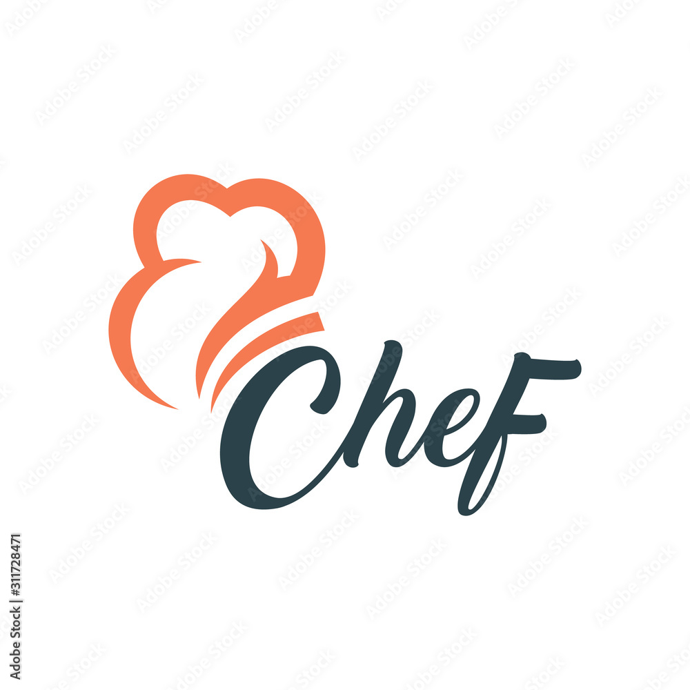 Obraz premium Chef, Restaurant logo design Creative