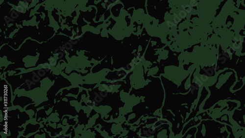 Green spotty camo on a black background