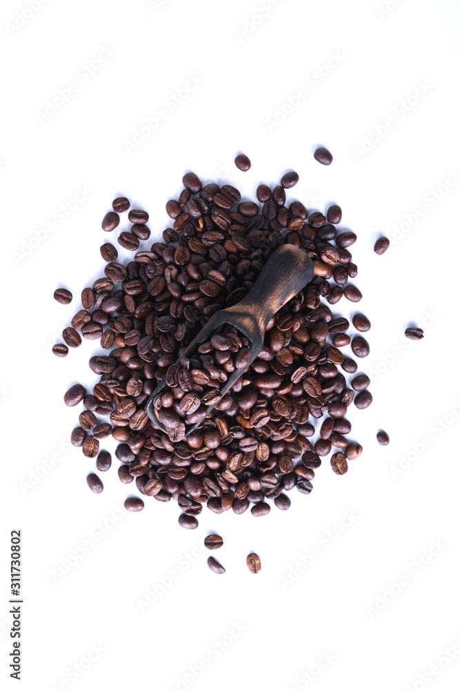 Coffee beans isolated on white background Coffee beans isolated on white background