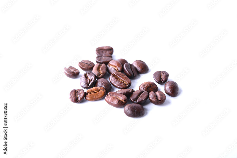 Coffee beans isolated on white background Coffee beans isolated on white background