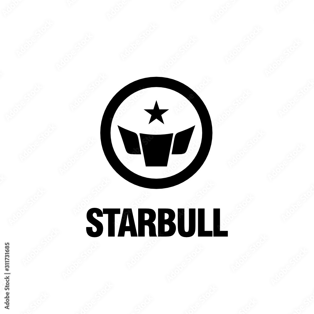 Bull Star Logo Icon Design Template Elements Bull Star Logo Icon Design Template Elements