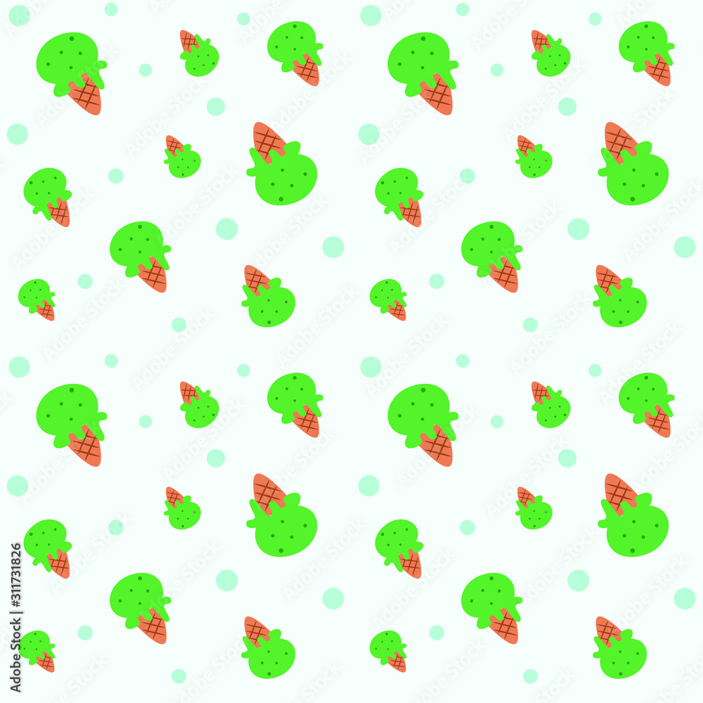 vector cartoon abstract cool ice cream seamless pattern vector cartoon abstract cool ice cream seamless pattern