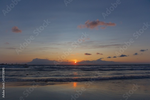 Sunset on the sea. © Gubri