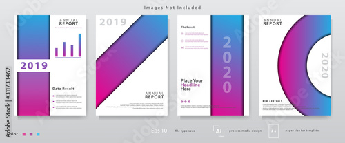 Modern annual report design with elegant style