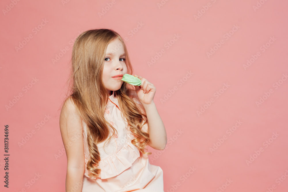 little girl eating cake with cream cupcake sweet little girl eating cake with cream cupcake sweet