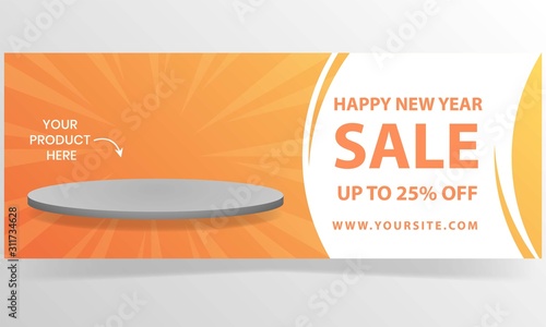 web sales banner background design 05