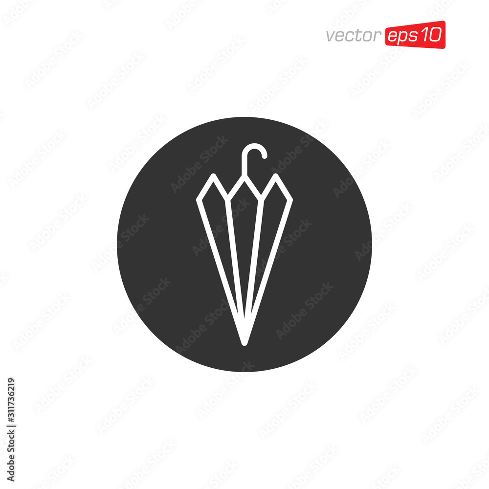 Umbrella Icon Logo Design Illustration Umbrella Icon Logo Design Illustration