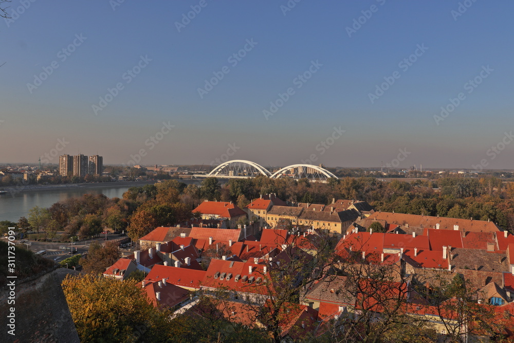 Fototapeta premium Beautiful view of the city of Novi Sad, Serbia.