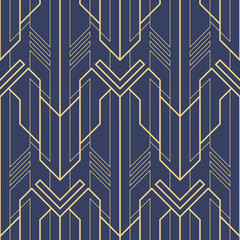 Papier peint photo Art deco patrons Géométrie art déco abstraite vectorielle  © lumyaisweet