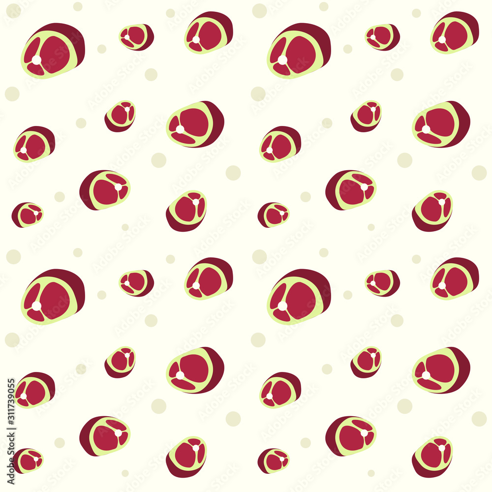 vector cartoon seamless meat pattern vector cartoon seamless meat pattern