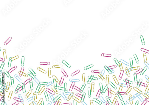PrintStationary colorful paper clips backgrounds