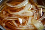Korean side dish, soy sauce marinated onion 