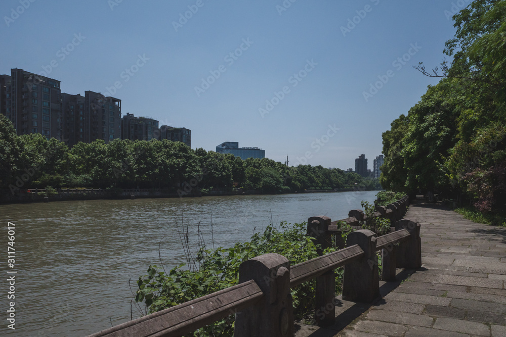 Beijing-Hangzhou Grand Canal in Hangzhou, China Beijing-Hangzhou Grand Canal in Hangzhou, China