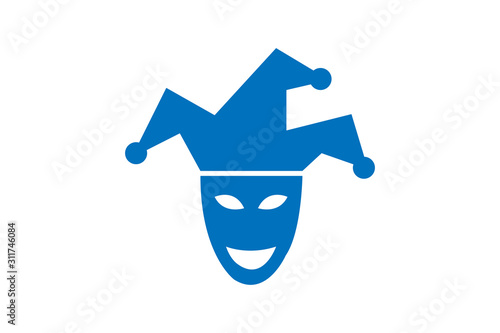 joker, bumpkin icon vector illustration