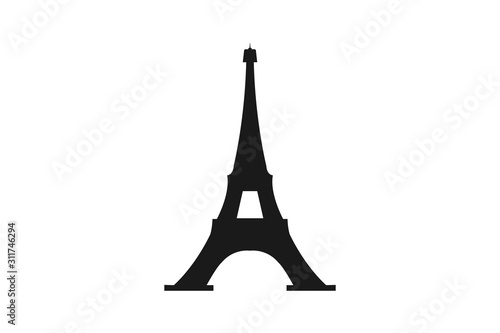 Eiffel tower icon vector illustration