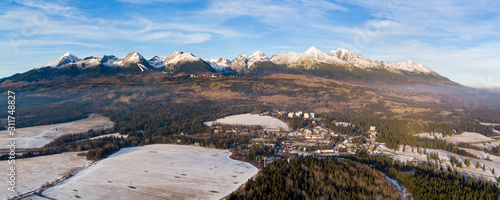 High Tatras wandering thru national park In Slovakia photo