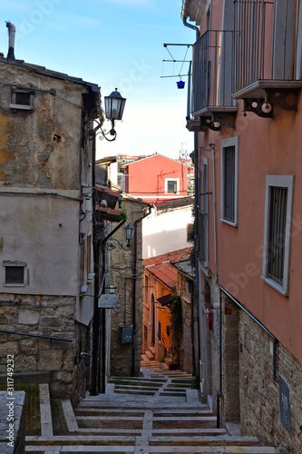 Campobasso  Italy  12 24 2019. A day of vacation spent in the alleys and buildings of a medieval city