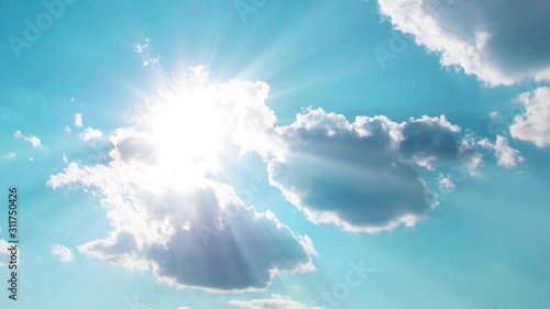 sky and clouds. sunset. timelapse.