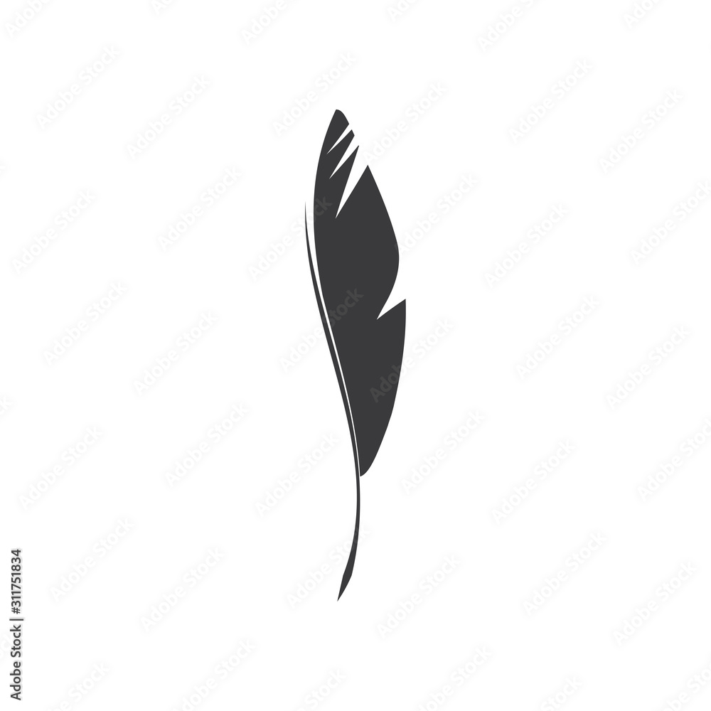 Feathers Logo Template vector symbol Feathers Logo Template vector symbol