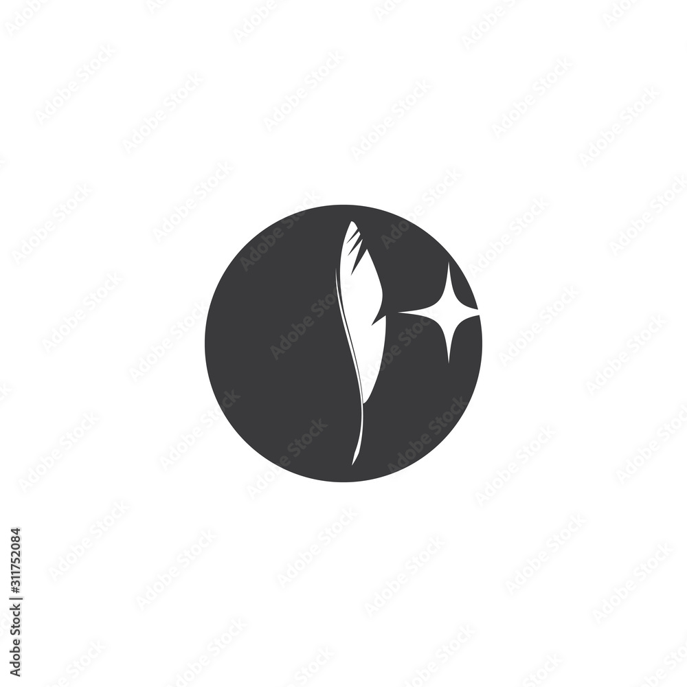 Feathers Logo Template vector symbol Feathers Logo Template vector symbol