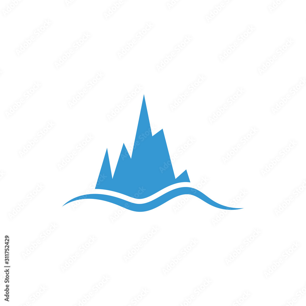 Ice berg Logo Template vector symbol Ice berg Logo Template vector symbol