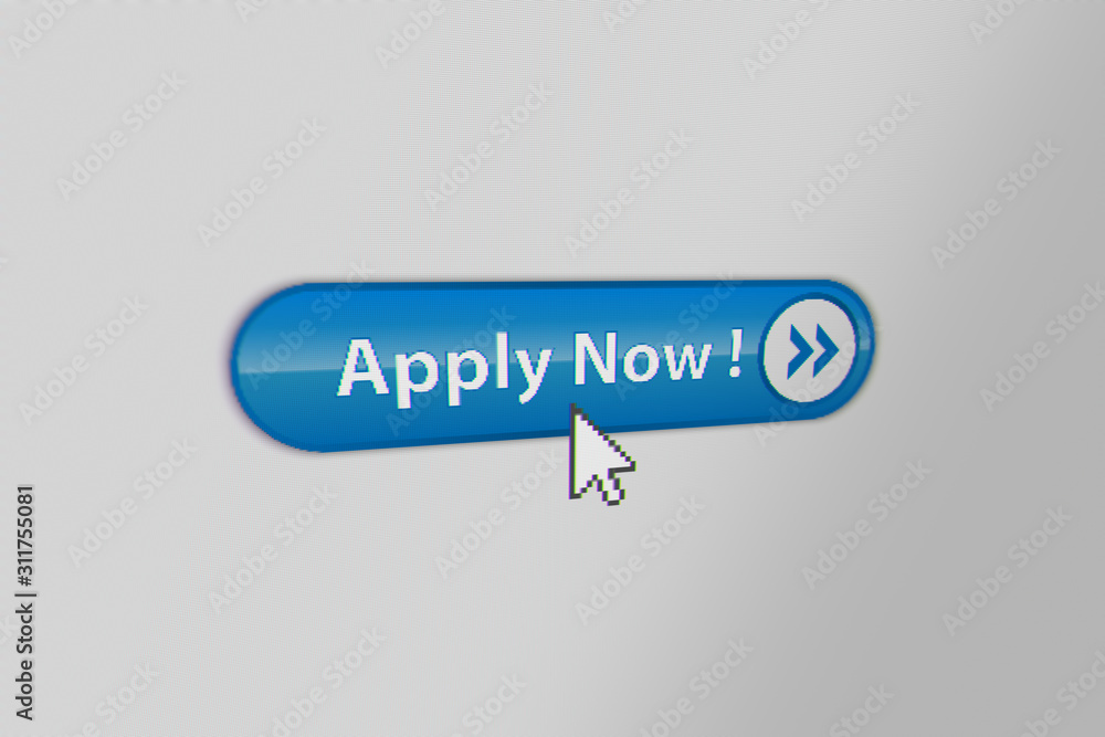 Mouse Cursor Clicking Apply Now Button Mouse Cursor Clicking Apply Now Button