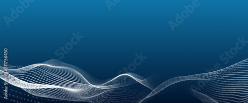 3D rendering abstract music background