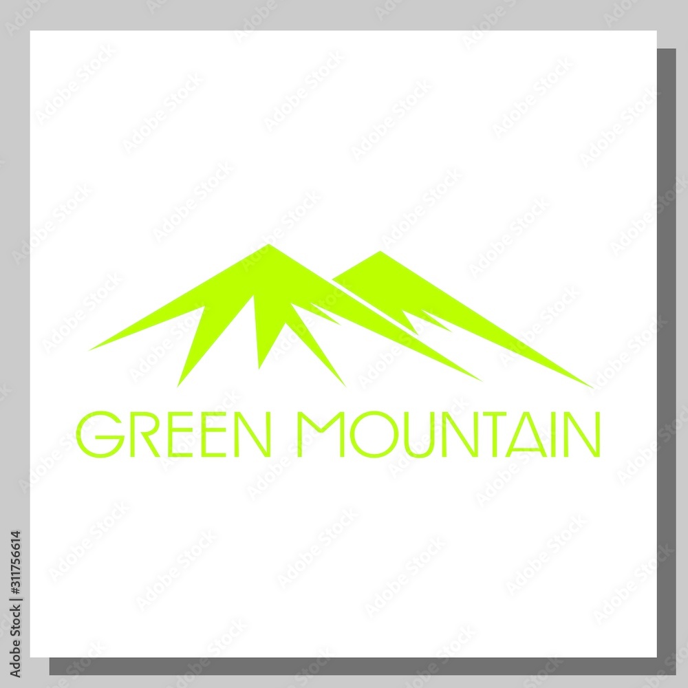 green mountain logo, can be used for website and company logos green mountain logo, can be used for website and company logos